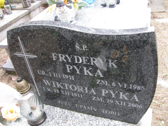 Wiktoria Pyka 1911 Jaworzno - Grobonet - Wyszukiwarka osób pochowanych