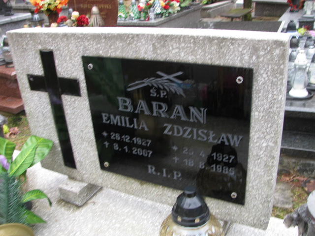 Emilia Baran 1927 Jaworzno - Grobonet - Wyszukiwarka osób pochowanych