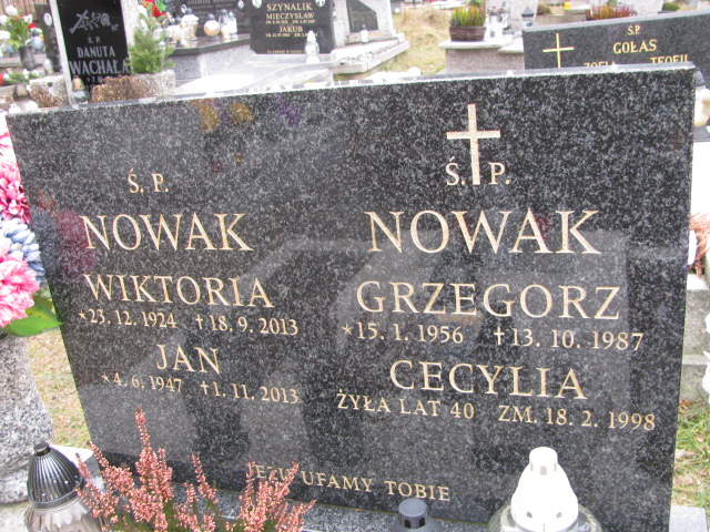 Jan Nowak 1947 Jaworzno - Grobonet - Wyszukiwarka osób pochowanych