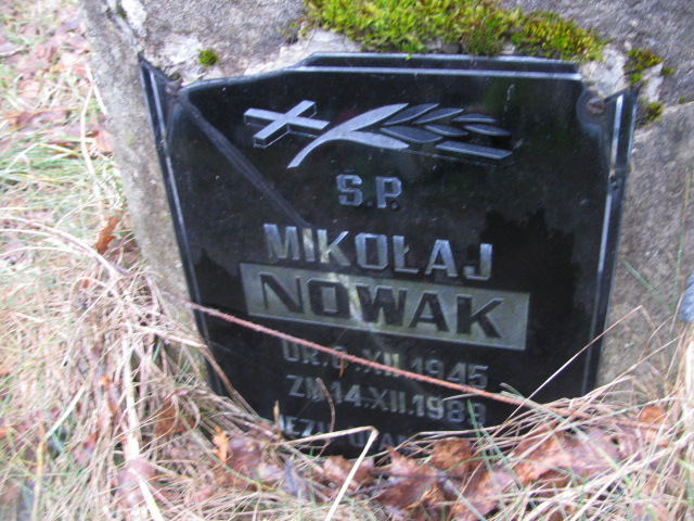 Mikołaj Nowak 1945 Jaworzno - Grobonet - Wyszukiwarka osób pochowanych