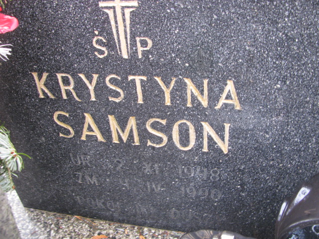 Krystyna Samson 1948 Jaworzno - Grobonet - Wyszukiwarka osób pochowanych