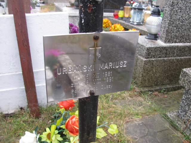 Mariusz Urbański 1982 Jaworzno - Grobonet - Wyszukiwarka osób pochowanych