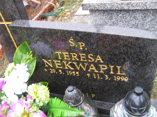 Teresa Nekwapil 1955 Jaworzno - Grobonet - Wyszukiwarka osób pochowanych