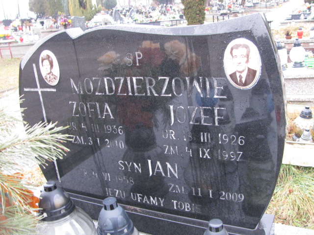 Józef Moździerz 1926 Jaworzno - Grobonet - Wyszukiwarka osób pochowanych