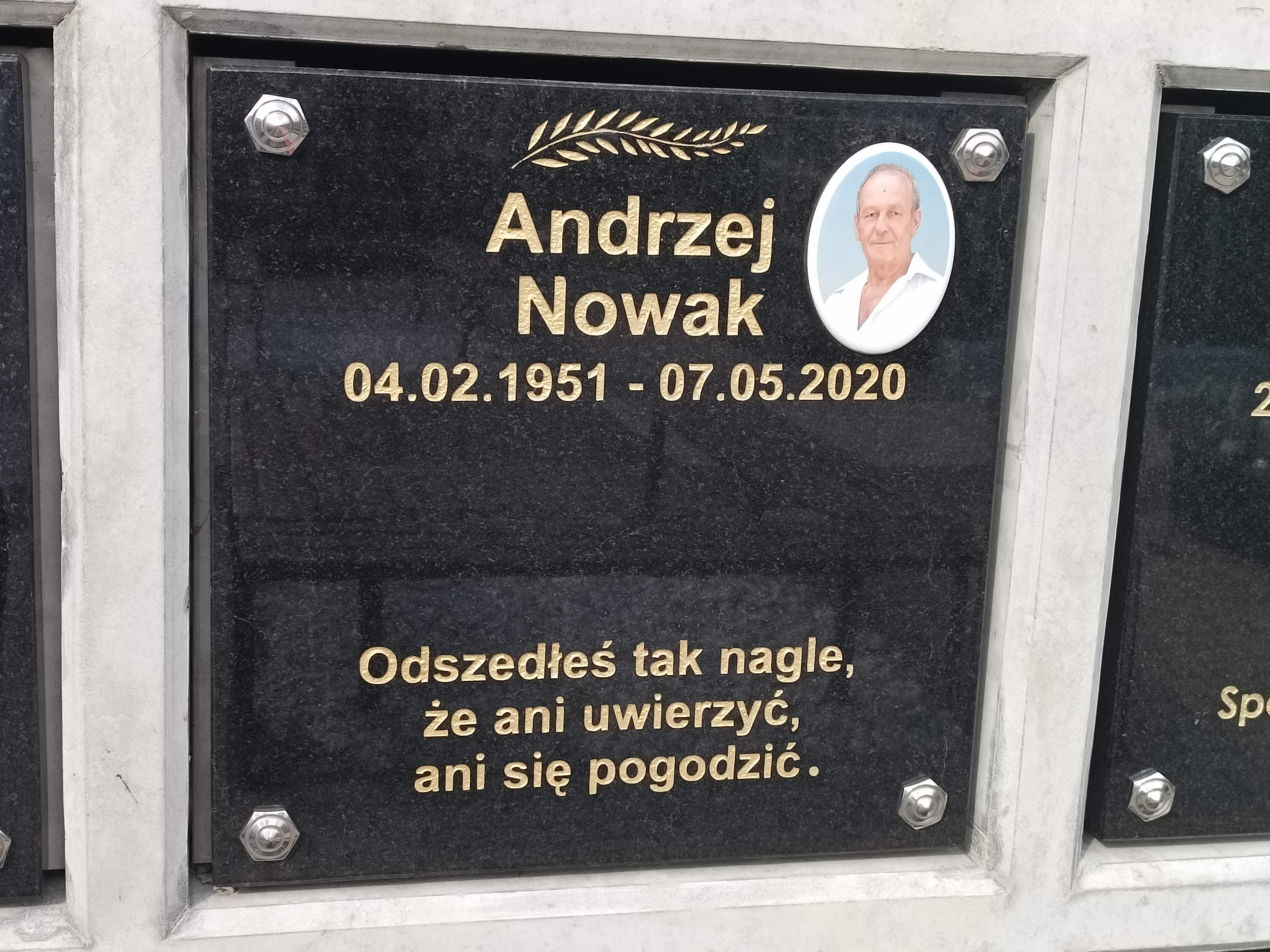 Grób Andrzej Nowak