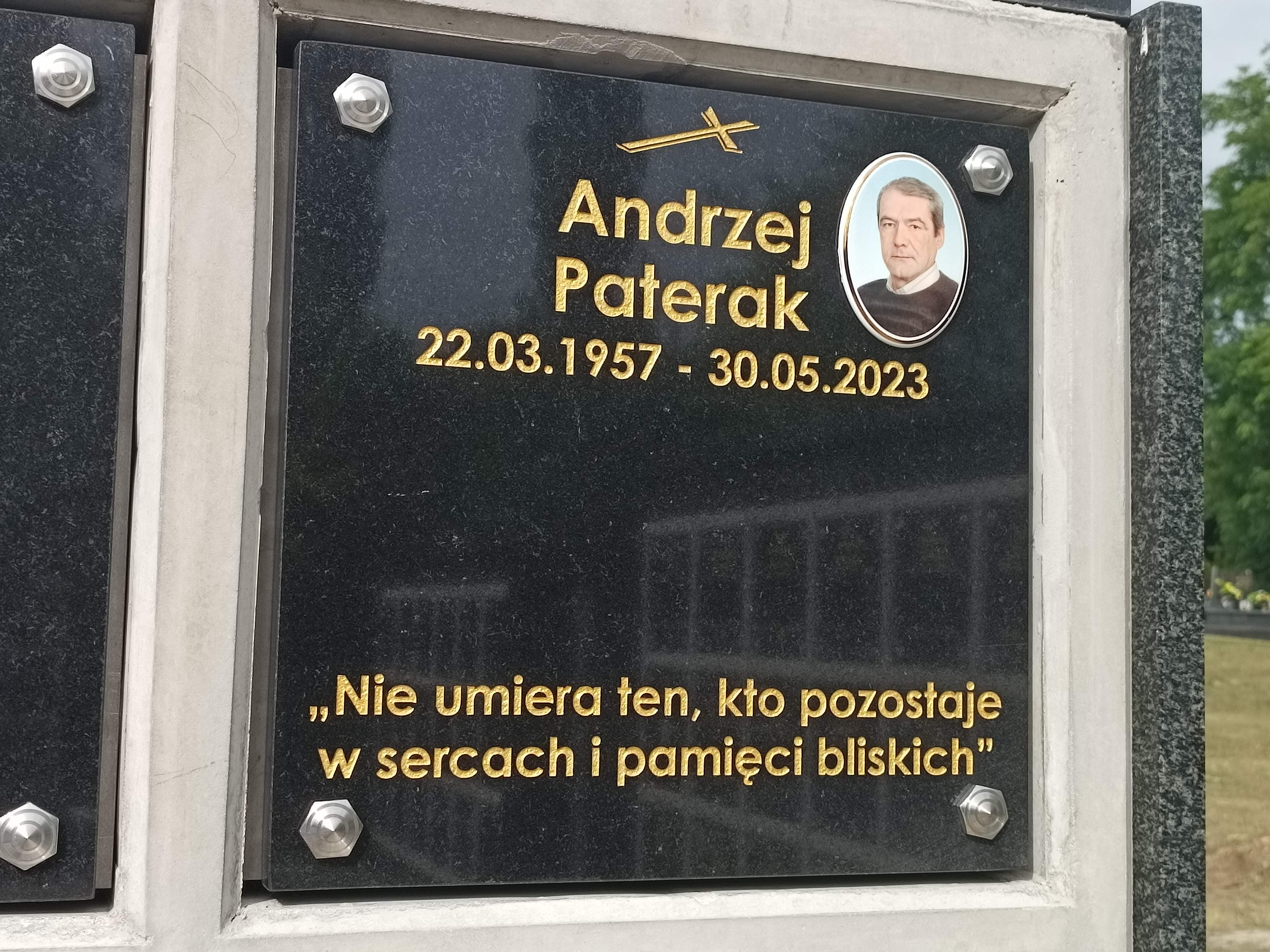 Grób Andrzej Paterak