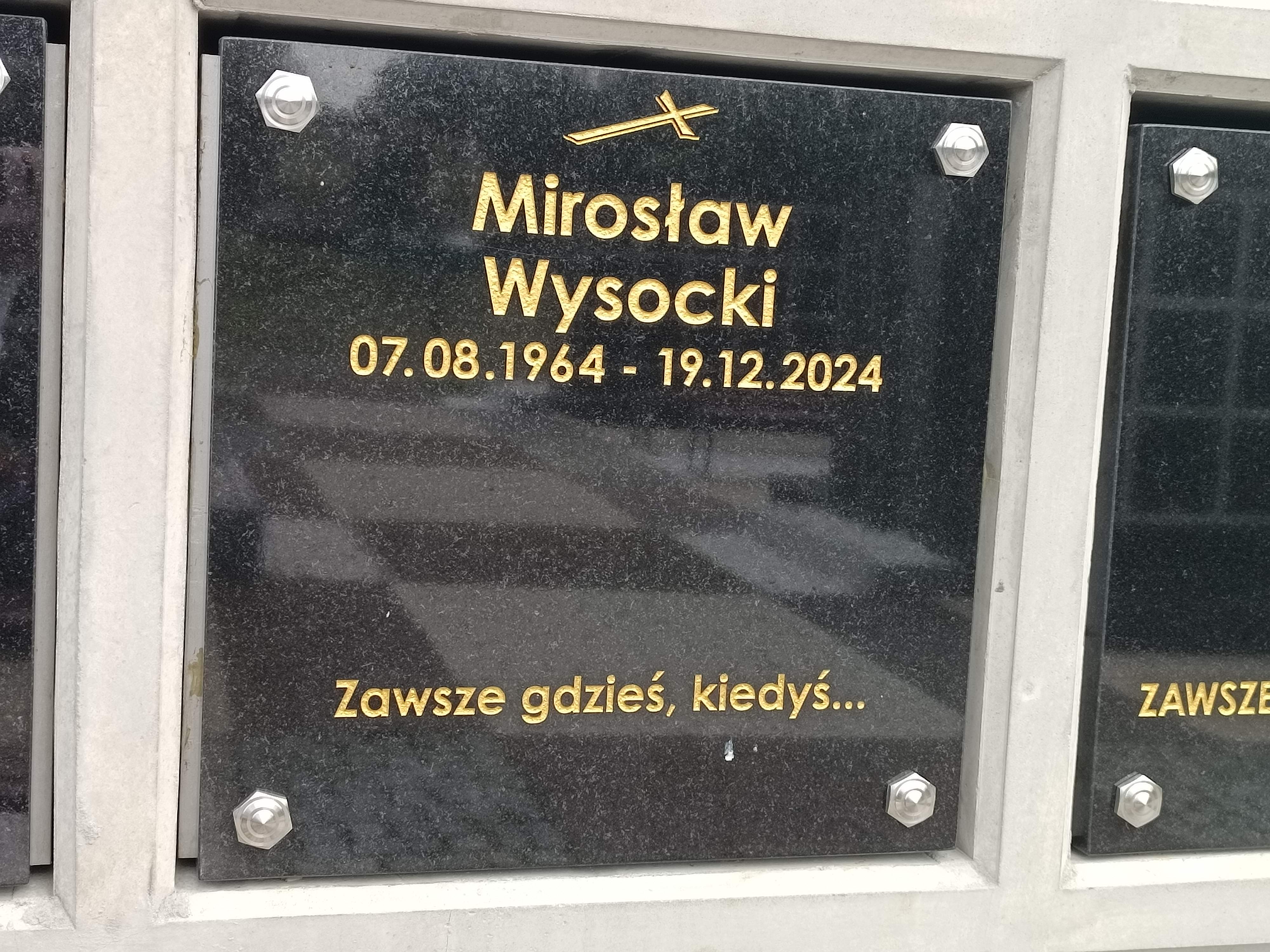 Grób Mirosław Wysocki