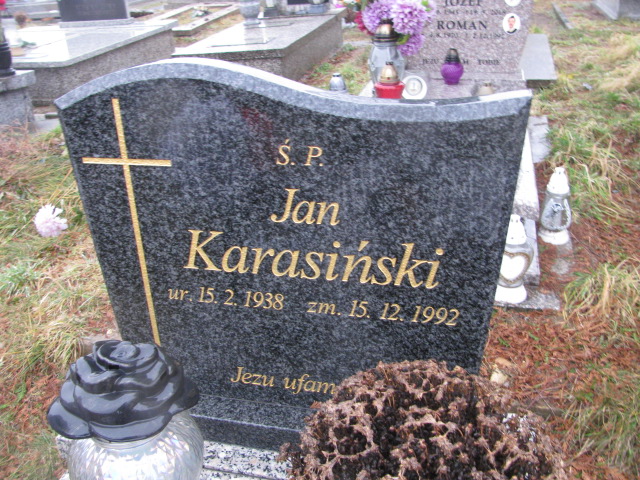 Jan Karasiński 1938 Jaworzno - Grobonet - Wyszukiwarka osób pochowanych