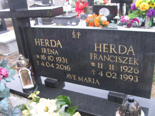 Irena Herda 1931 Jaworzno - Grobonet - Wyszukiwarka osób pochowanych