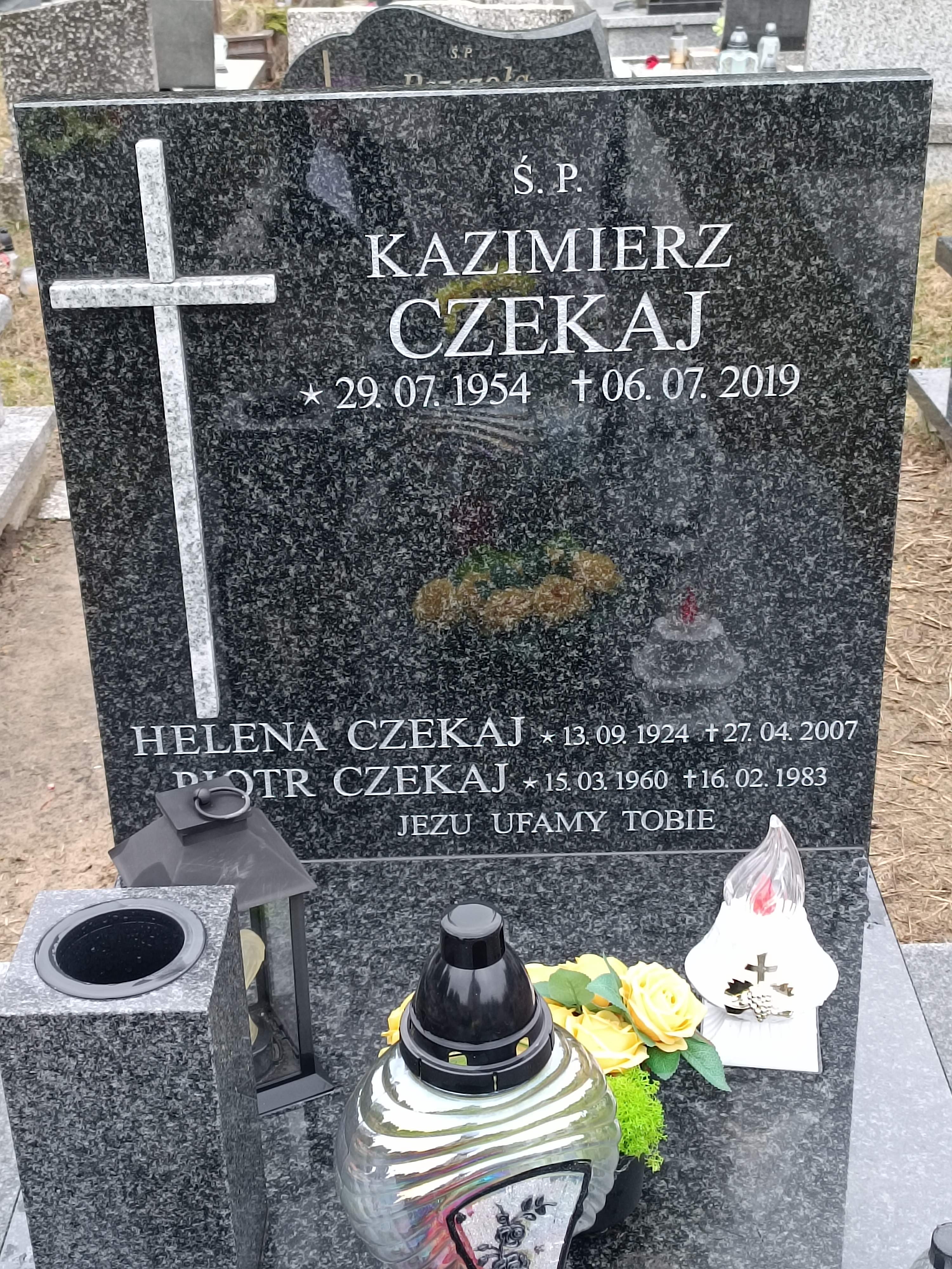 Kazimierz Czekaj 1954 Jaworzno - Grobonet - Wyszukiwarka osób pochowanych