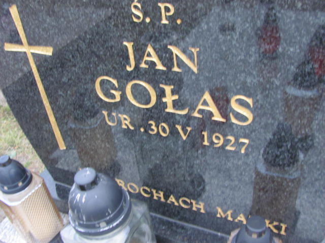 Jan Gołas 1927 Jaworzno - Grobonet - Wyszukiwarka osób pochowanych