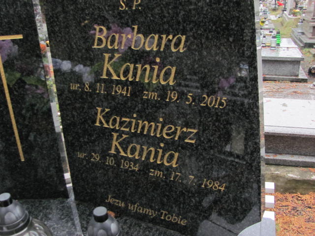 Kazimierz Kania 1934 Jaworzno - Grobonet - Wyszukiwarka osób pochowanych