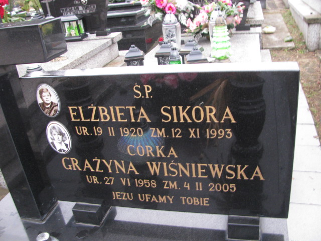 Grażyna Wiśniewska 1958 Jaworzno - Grobonet - Wyszukiwarka osób pochowanych