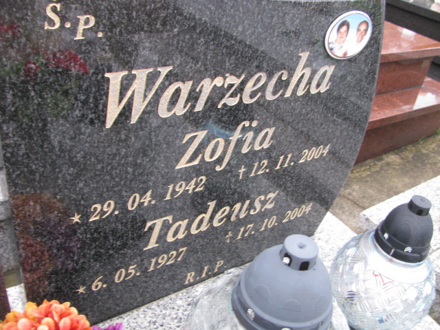 Zofia Warzecha 1942 Jaworzno - Grobonet - Wyszukiwarka osób pochowanych