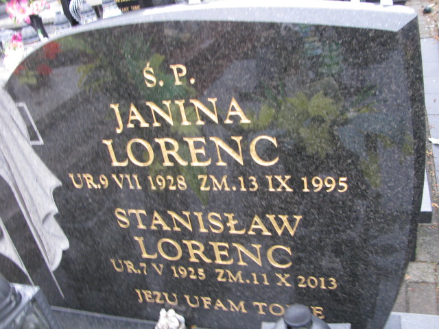 Stanisław Lorenc 1925 Jaworzno - Grobonet - Wyszukiwarka osób pochowanych