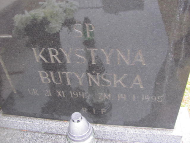 Krystyna Butyńska 1942 Jaworzno - Grobonet - Wyszukiwarka osób pochowanych