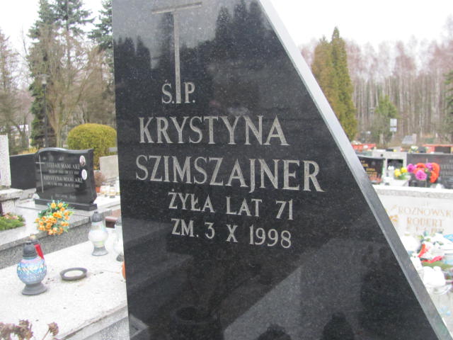 Krystyna Szimszajner 1927 Jaworzno - Grobonet - Wyszukiwarka osób pochowanych