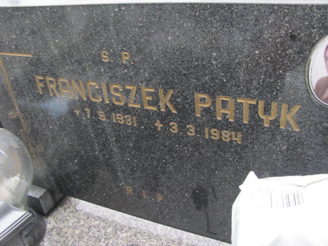 Franciszek Patyk 1931 Jaworzno - Grobonet - Wyszukiwarka osób pochowanych