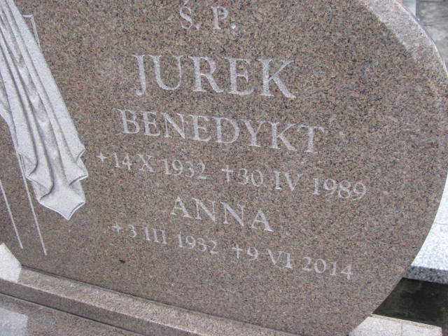 Benedykt Jurek 1932 Jaworzno - Grobonet - Wyszukiwarka osób pochowanych