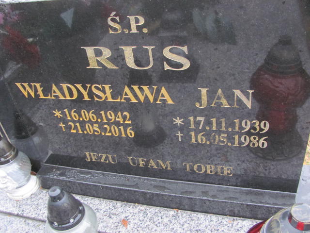 Jan Rus 1939 Jaworzno - Grobonet - Wyszukiwarka osób pochowanych