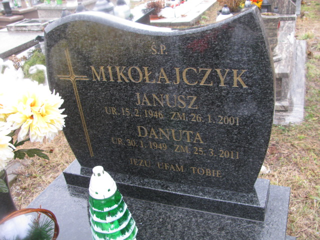 Danuta Mikołajczyk 1949 Jaworzno - Grobonet - Wyszukiwarka osób pochowanych