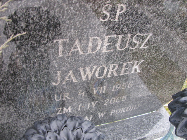 Tadeusz JAWOREK 1956 Jaworzno - Grobonet - Wyszukiwarka osób pochowanych