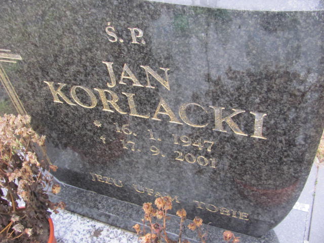 Jan Korlacki 1947 Jaworzno - Grobonet - Wyszukiwarka osób pochowanych