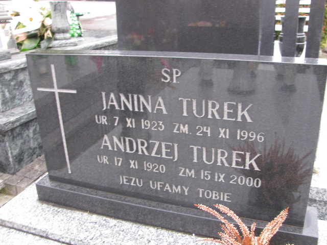 Janina Turek  1923 Jaworzno - Grobonet - Wyszukiwarka osób pochowanych