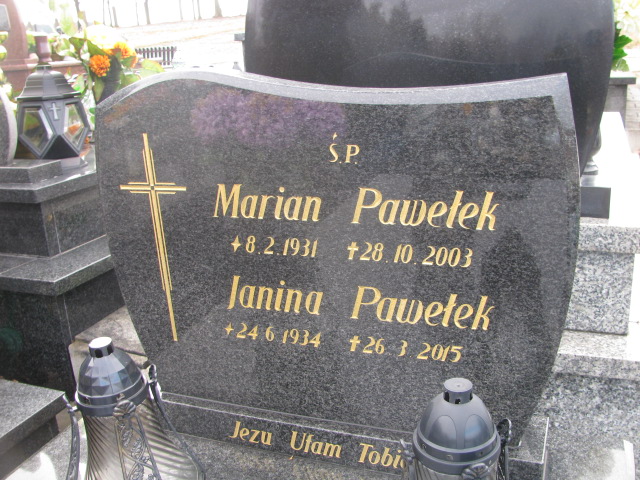 Marian PAWEŁEK 1931 Jaworzno - Grobonet - Wyszukiwarka osób pochowanych