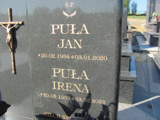 Irena Puła 1939 Jaworzno - Grobonet - Wyszukiwarka osób pochowanych