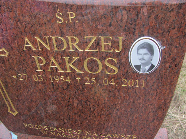Andrzej Pakos 1954 Jaworzno - Grobonet - Wyszukiwarka osób pochowanych