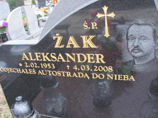 Aleksander Żak 1953 Jaworzno - Grobonet - Wyszukiwarka osób pochowanych
