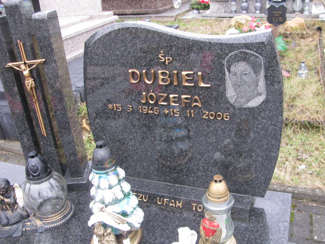 Józefa Dubiel 1946 Jaworzno - Grobonet - Wyszukiwarka osób pochowanych