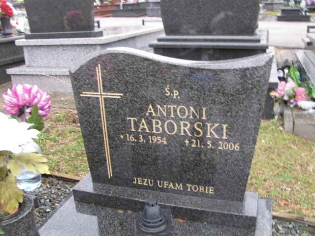 Antoni Taborski 1954 Jaworzno - Grobonet - Wyszukiwarka osób pochowanych