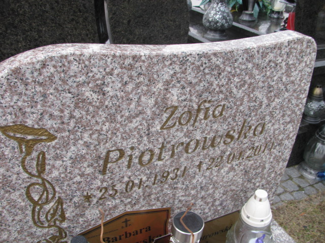 Barbara Piotrowska 1955 Jaworzno - Grobonet - Wyszukiwarka osób pochowanych