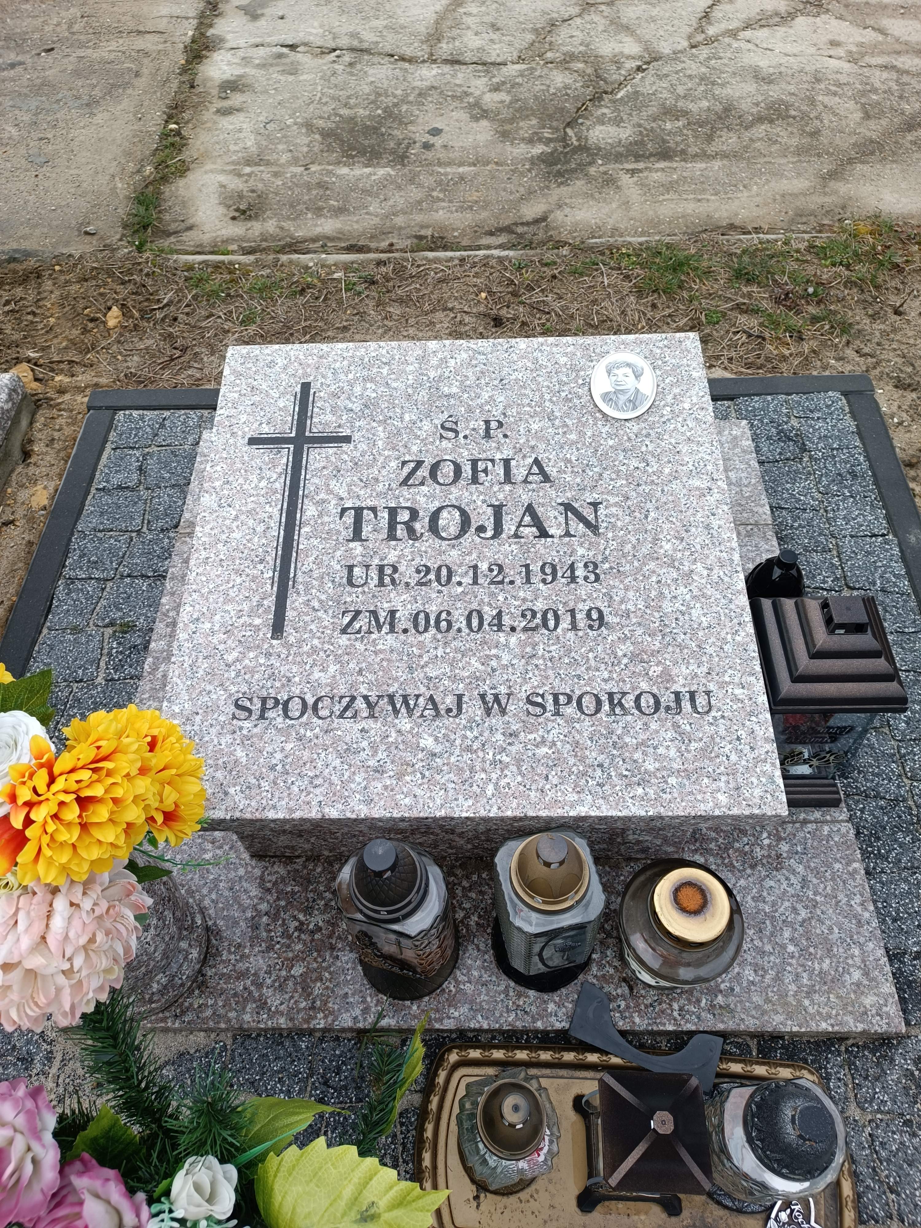 Zofia Trojan 1943 Jaworzno - Grobonet - Wyszukiwarka osób pochowanych