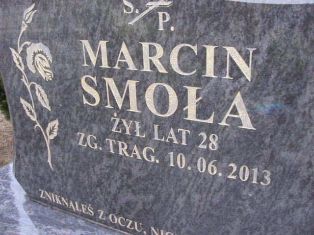 Marcin Smoła 1985 Jaworzno - Grobonet - Wyszukiwarka osób pochowanych