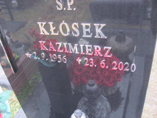 Kazimierz Kłósek 1956 Jaworzno - Grobonet - Wyszukiwarka osób pochowanych