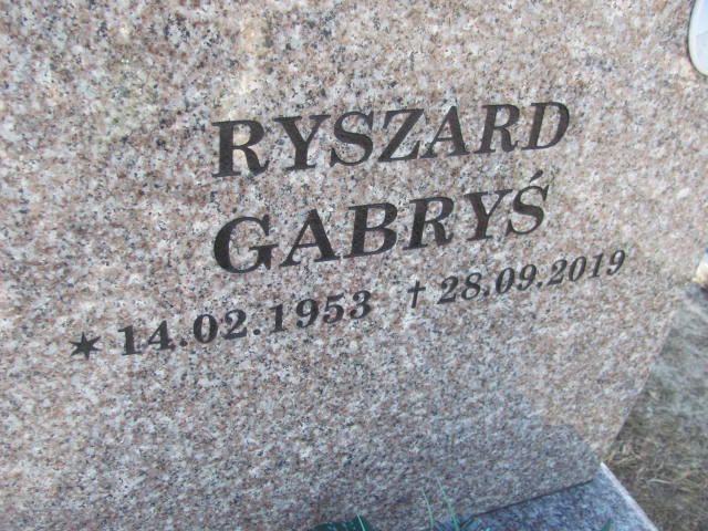 Ryszard Gabryś 1953 Jaworzno - Grobonet - Wyszukiwarka osób pochowanych