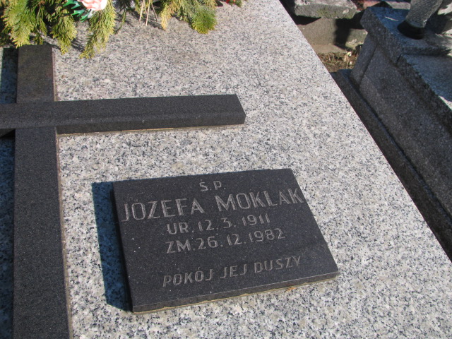 Józefa Moklak 1911 Jaworzno - Grobonet - Wyszukiwarka osób pochowanych