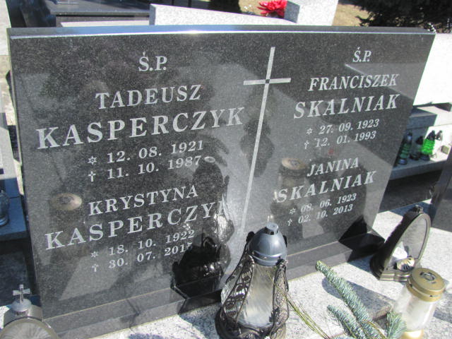 Franciszek Skalniak 1923 Jaworzno - Grobonet - Wyszukiwarka osób pochowanych