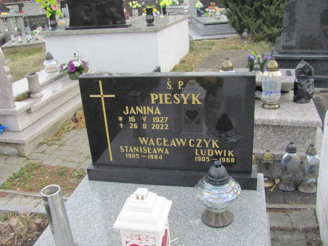 Janina Piesyk 1927 Jaworzno - Grobonet - Wyszukiwarka osób pochowanych