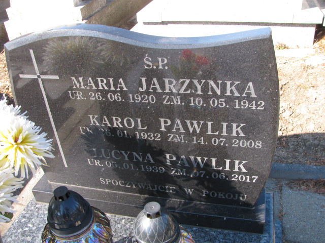 Lucyna Pawlik 1939 Jaworzno - Grobonet - Wyszukiwarka osób pochowanych