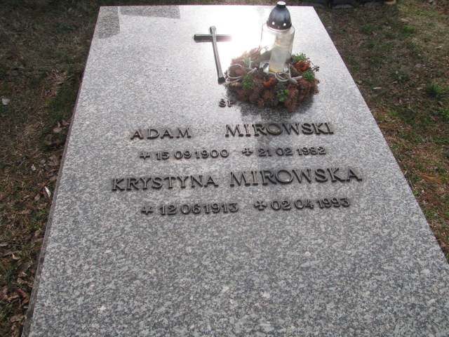 Adam Mirowski 1900 Jaworzno - Grobonet - Wyszukiwarka osób pochowanych