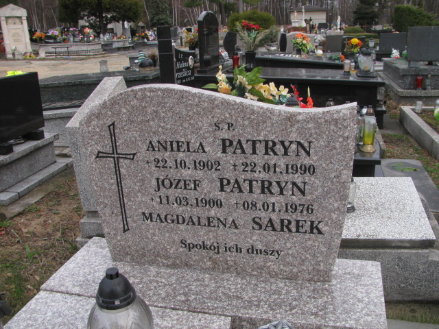 Józef Patryn 1900 Jaworzno - Grobonet - Wyszukiwarka osób pochowanych