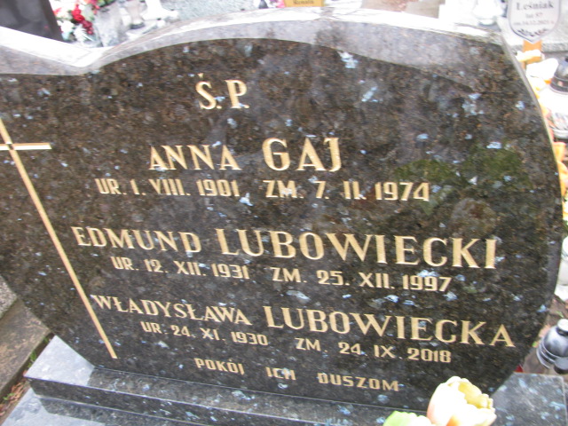 Edmunnd Lubowiecki 1931 Jaworzno - Grobonet - Wyszukiwarka osób pochowanych