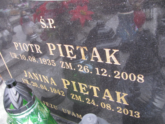 Piotr Piętak 1935 Jaworzno - Grobonet - Wyszukiwarka osób pochowanych
