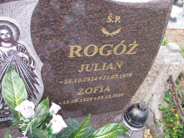 Zofia Rogóż 1928 Jaworzno - Grobonet - Wyszukiwarka osób pochowanych