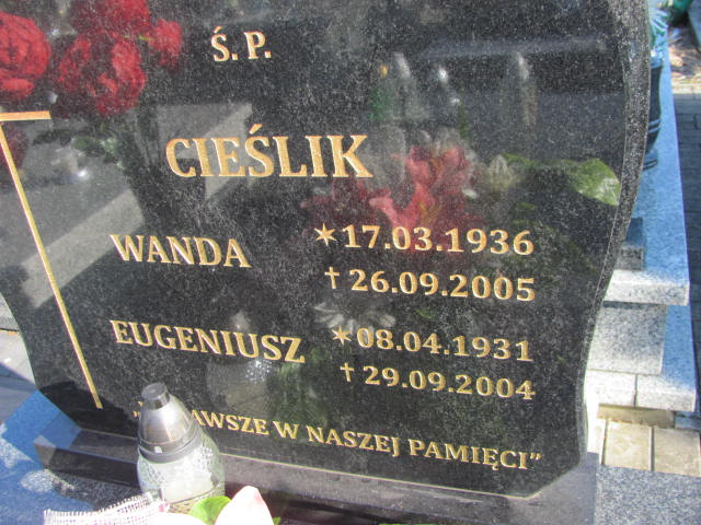 Marian Cieślik 1957 Jaworzno - Grobonet - Wyszukiwarka osób pochowanych