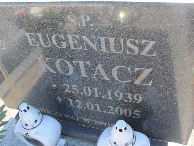 Eugeniusz Kotacz 1939 Jaworzno - Grobonet - Wyszukiwarka osób pochowanych